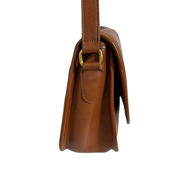 Vintage Coach CITY BAG Crossbody British Tan Leather Flap Messenger 9790 TURKEY - Picture 6 of 16